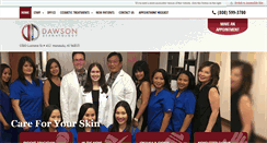 Desktop Screenshot of dawsondermatology.com